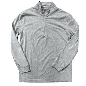 Greenside Golf Gray Polo Quarter Zip Up Pullover Size Small Athleisure Sporty